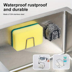 Stainless Steel Sink Sponges Holder Drain Drying Rack