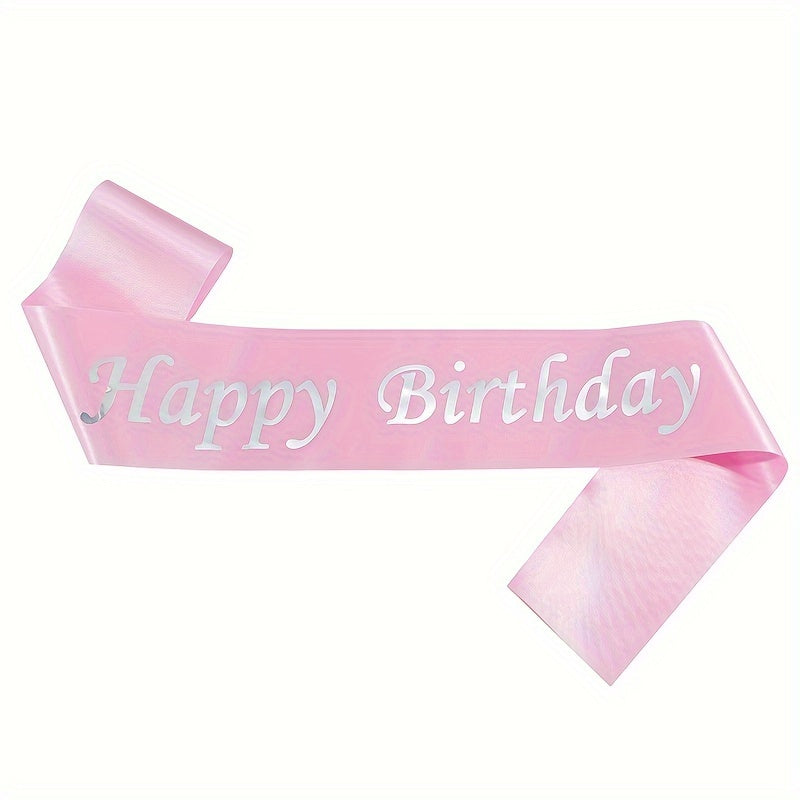 Colorful Happy Birthday Shoulder Belt for Women