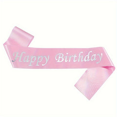 Colorful Happy Birthday Shoulder Belt for Women