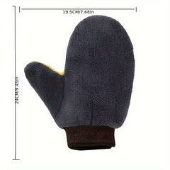 Coral Velvet Car Wash Bear Paw Gloves Cloth Towels