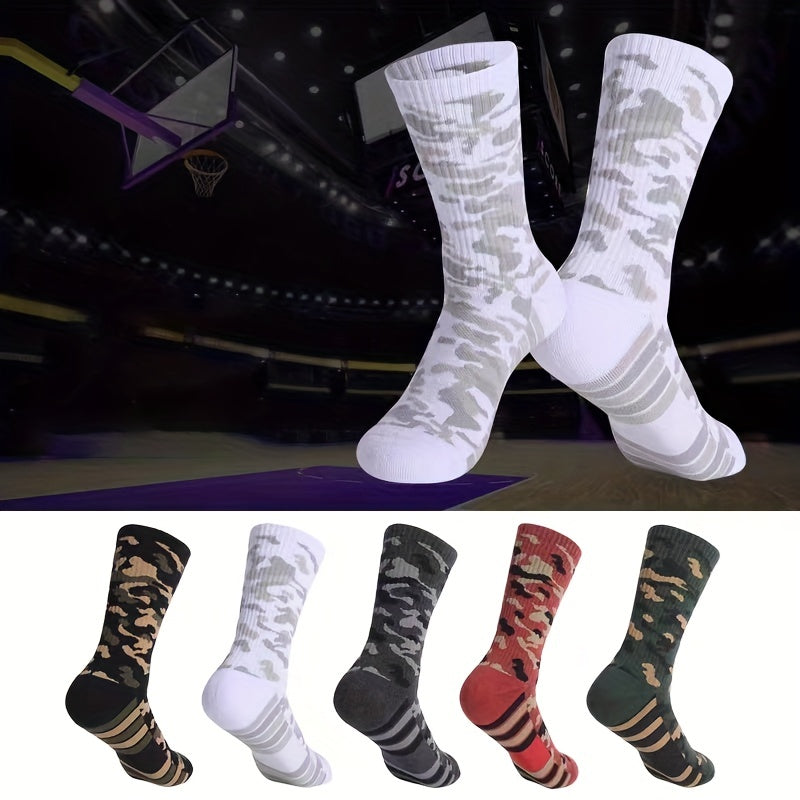 Thick Sweat-absorbing Mid-tube Socks For Outdoor Activities