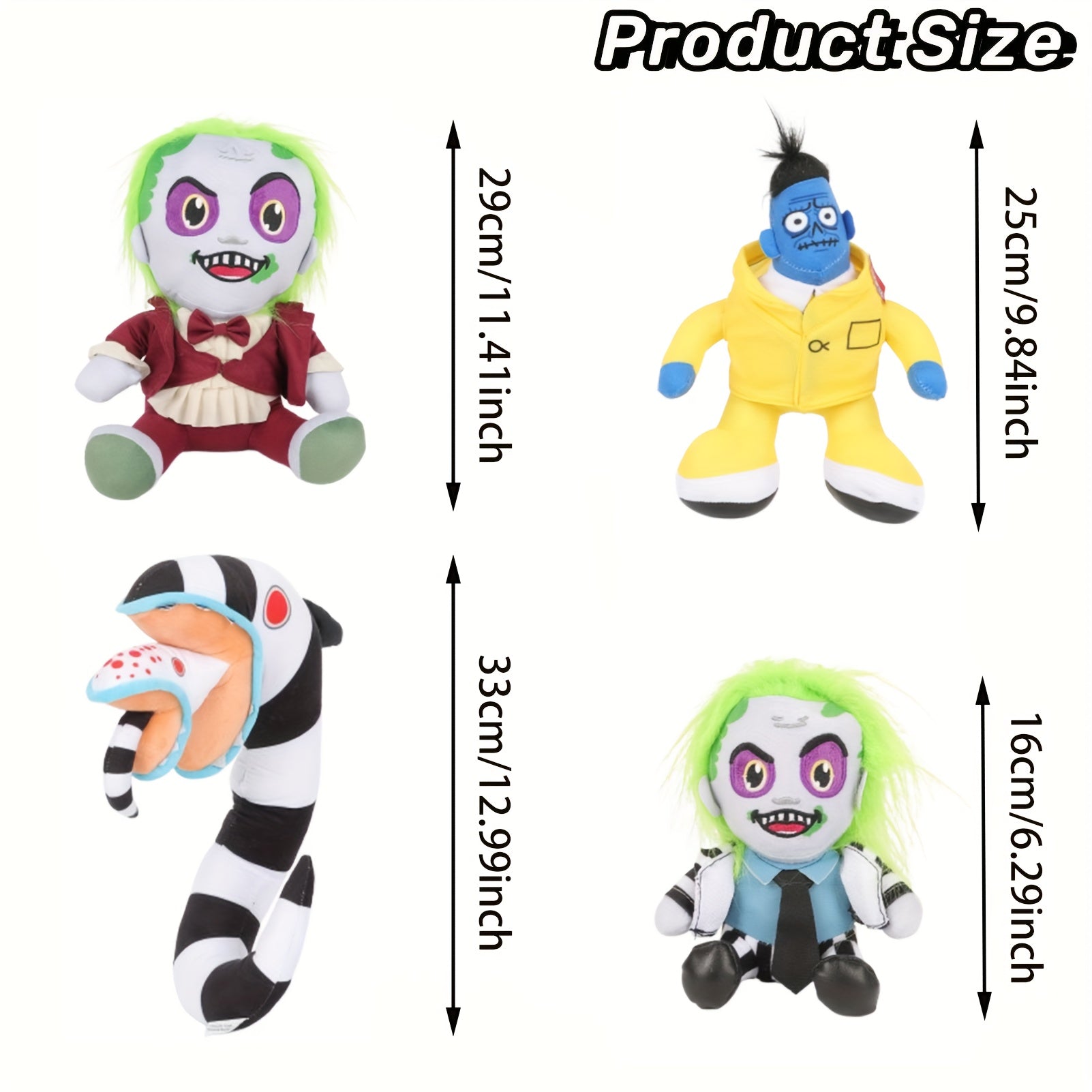 Cute Little Monster Plush Toy Gothic Cartoon Character Doll Room Decor
