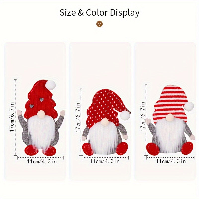 2pcs Gnome Cutlery Holder Set Christmas Party Decoration
