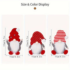 2pcs Gnome Cutlery Holder Set Christmas Party Decoration