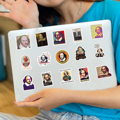 Shakespeare Themed Stickers Set for Outdoor Adventures