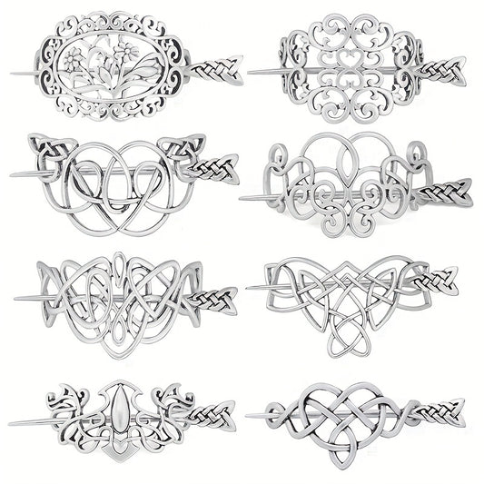 Viking Style Hairpin Celtic Crown Barrette Hair Accessories