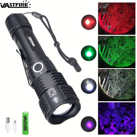 Rechargeable Green Red UV Flashlight for Pet Urine Detection