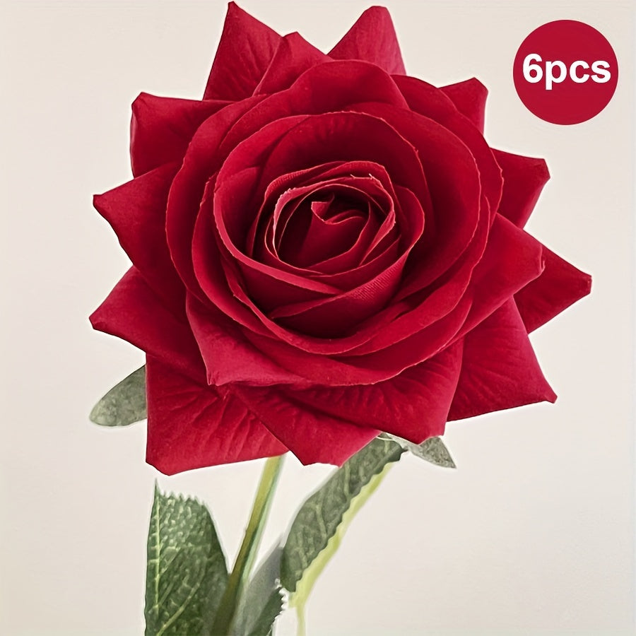 6pcs Hand Moisturizing Roses Bouquet Wedding Decoration