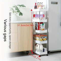 Mobile Storage Rack 5-Layer Home Organizer Without Wheels
