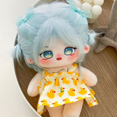 Plush Doll Yellow Duck Print Skirt for Princess Shoes