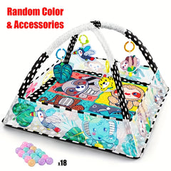 Tummy Time Activity Mat for Kids Play Gym Mat Sensory Development