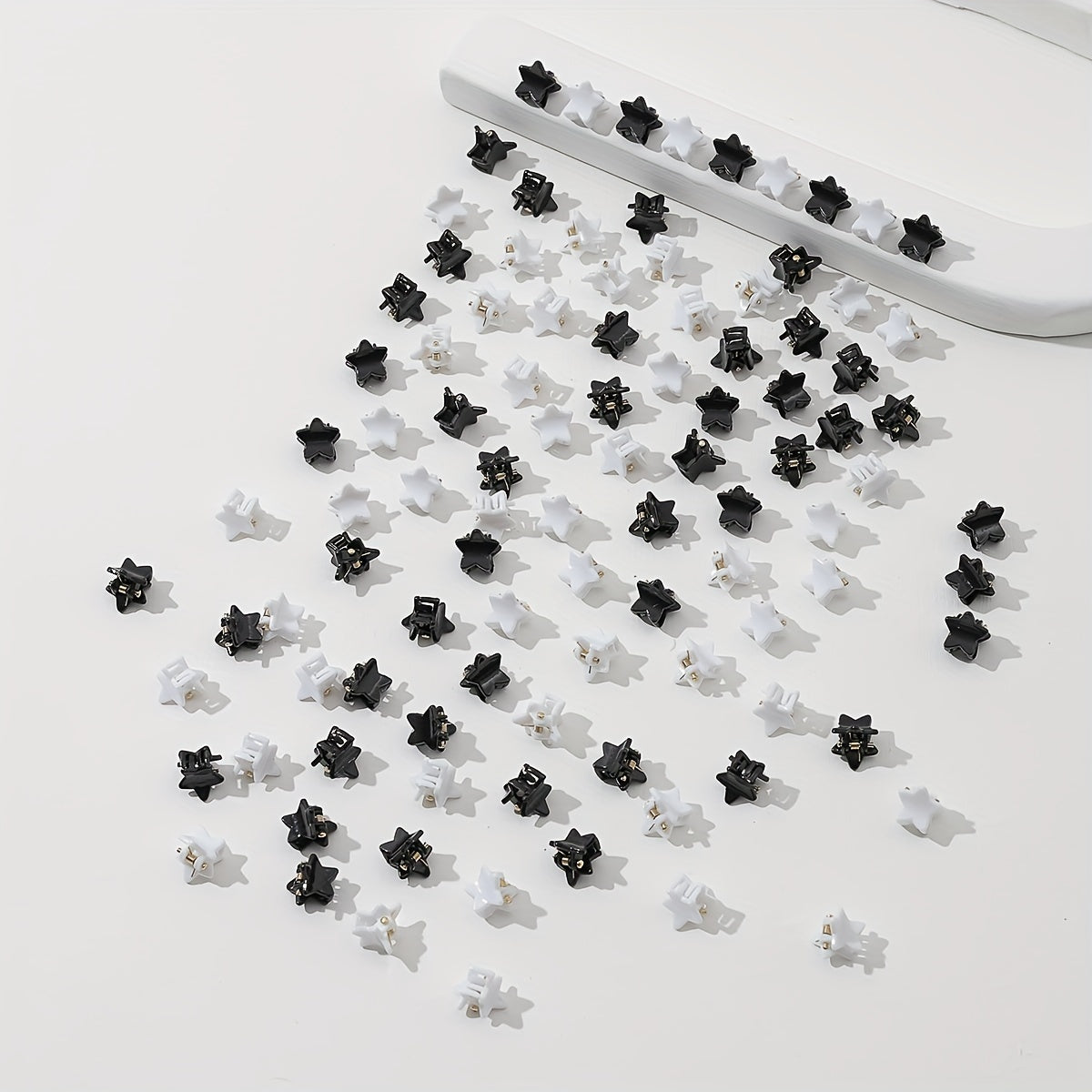 100pcs Mini Star Shaped Hair Claw for Women Girls Hair Clip