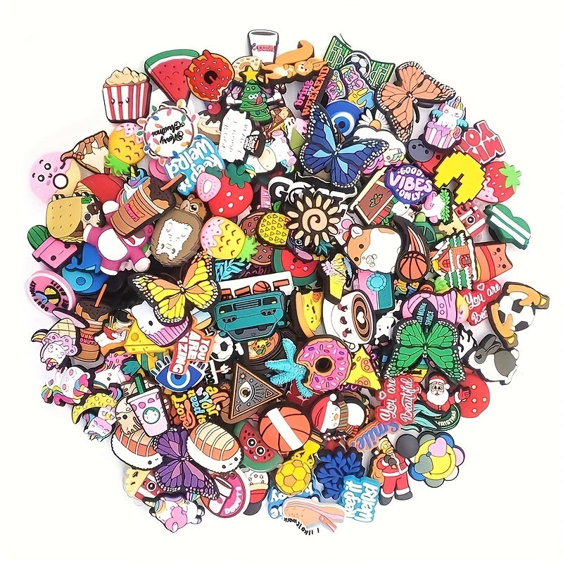 Random Funny Shoe Charms Decoration 12/22/52/102pcs