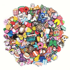 Random Funny Shoe Charms Decoration 12/22/52/102pcs