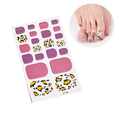 Self Adhesive Toe Nail Stickers Decals Full Wraps for Women Girls