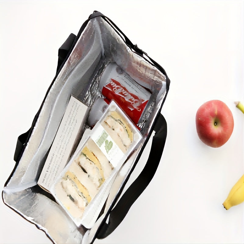 Portable Aluminum Foil Insulated Lunch Box Bag for Outdoor Activities