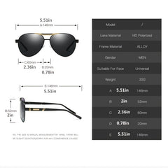 Men's Polarized Sunglasses UV400 Outdoor Sports Driver Glasses