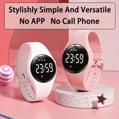 Girls' Smart Watch LED Display Step Counter Calorie Tracker Stopwatch