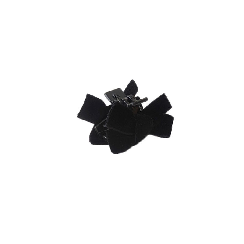 Velvet Bow Hairpin Hair Accessories Women's Solid Hairpin