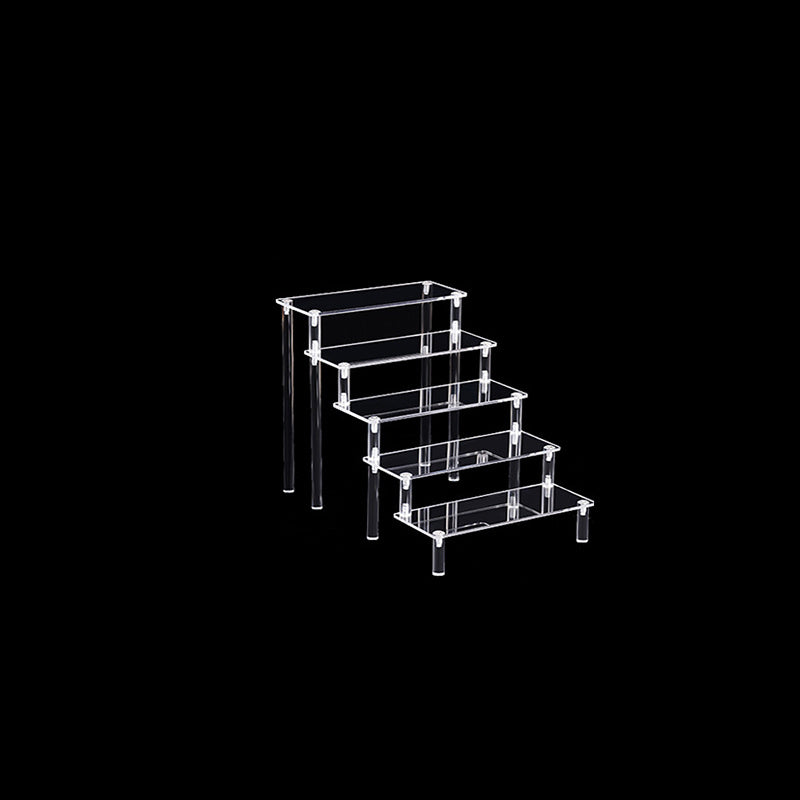 Acrylic Perfume Organizer Tiered Display Stand Transparent