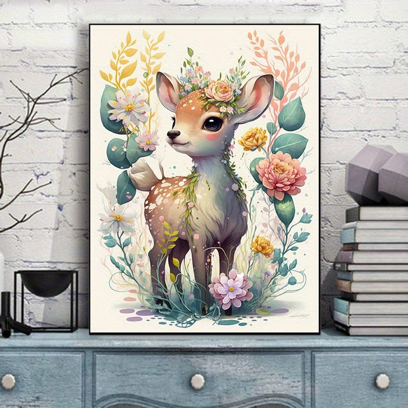 Cartoon Deer Diamond Painting 30x40cm - Living Room Bedroom Decor
