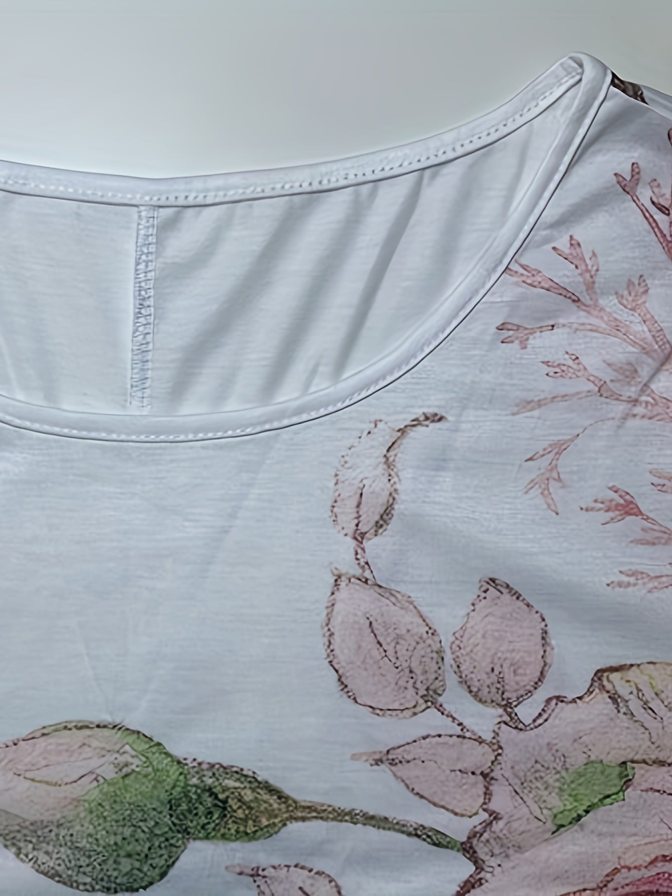  Floral Print Short Sleeve Casual Dress With Pockets