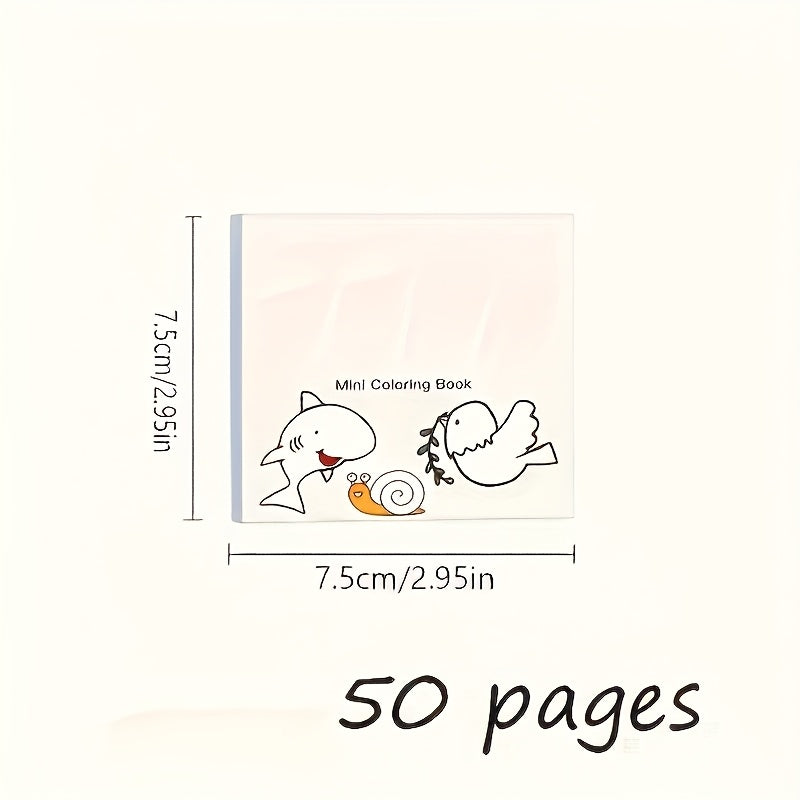 Mini Doodle Book Coloring Watercolor Sketchbook for Parties
