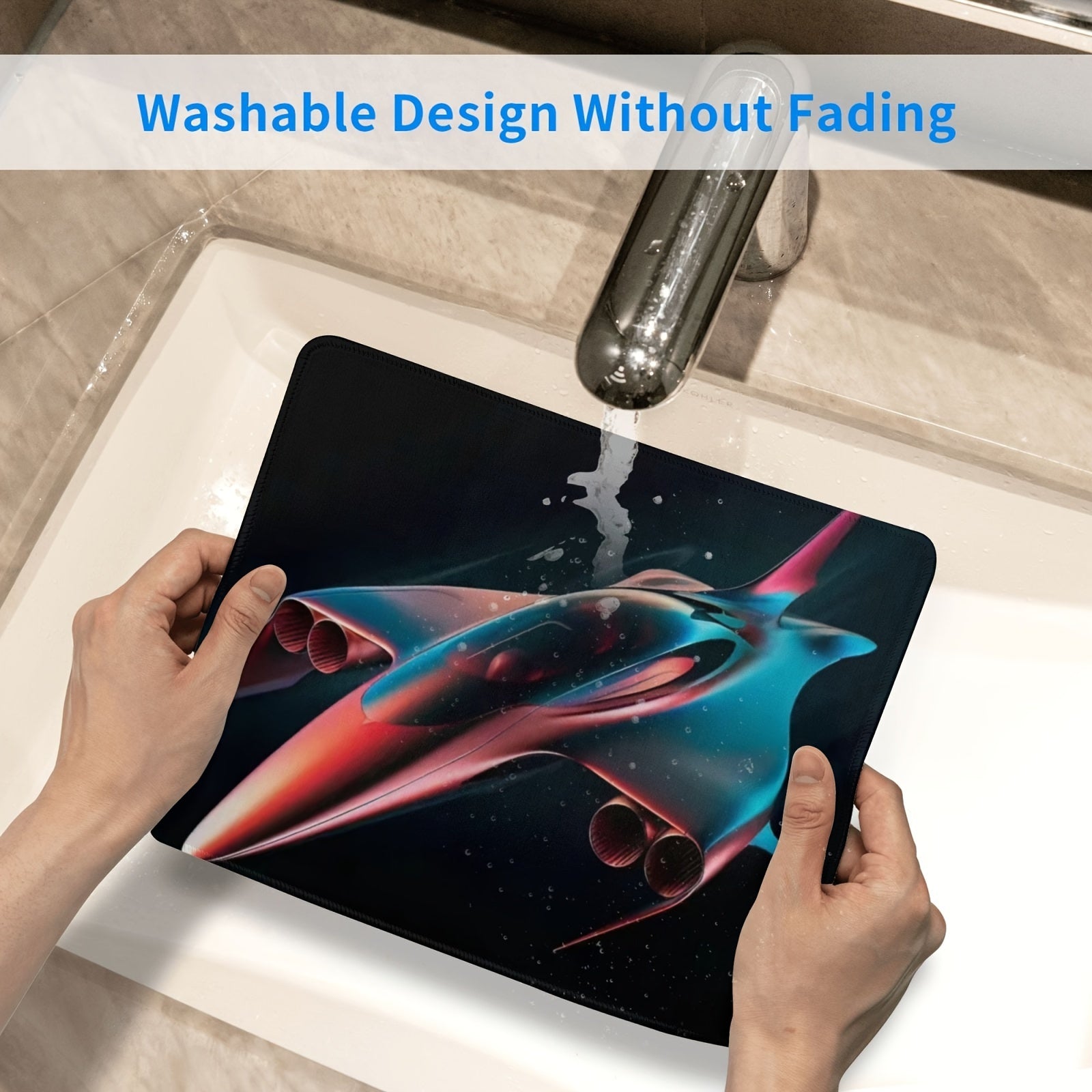 Virtual Fighter Pattern Rectangular Mouse Pad 20x24cm Home Office
