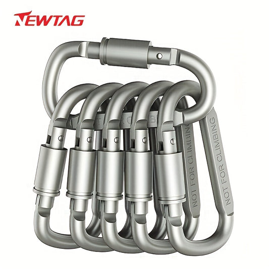6pcs Aluminum Carabiners for Outdoor Activities