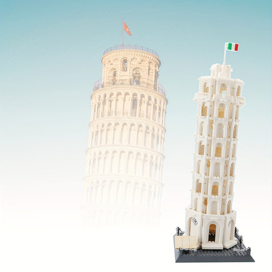 Leaning Tower of Pisa Building Block Model Roman Style Brick Sets