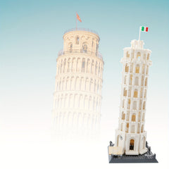 Leaning Tower of Pisa Building Block Model Roman Style Brick Sets