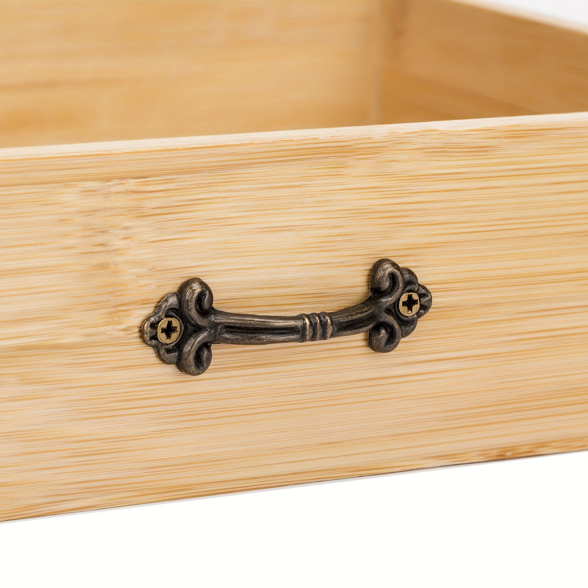 Bamboo Makeup Organizer with Drawers for Cosmetic Storage
