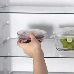 6pcs Silicone Fresh keeping Cover Kitchen Storage Food Preservation