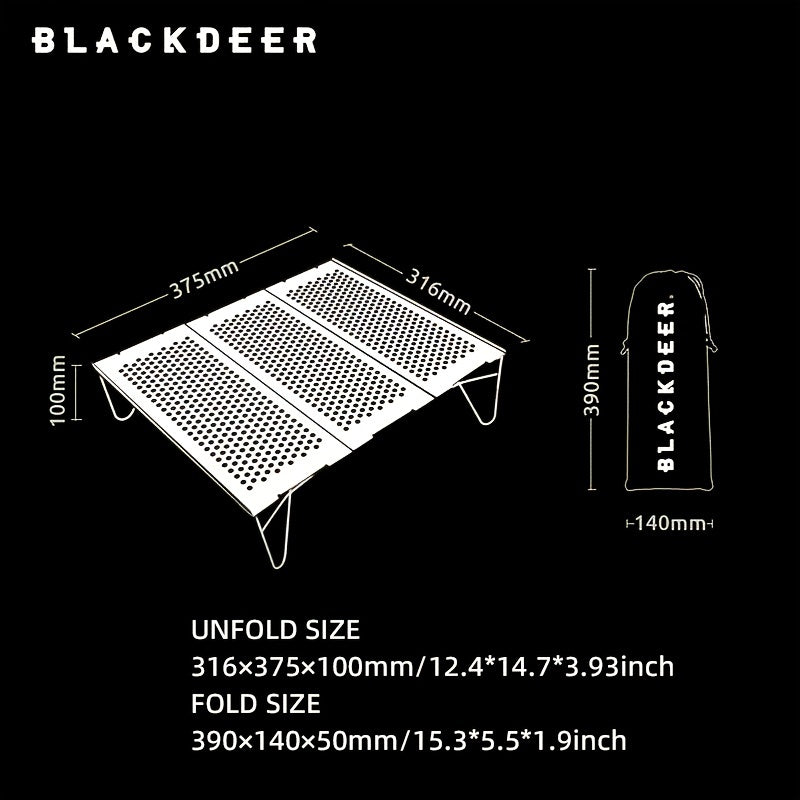 Portable Aluminum Alloy Foldable Camping Table BBQ Accessories