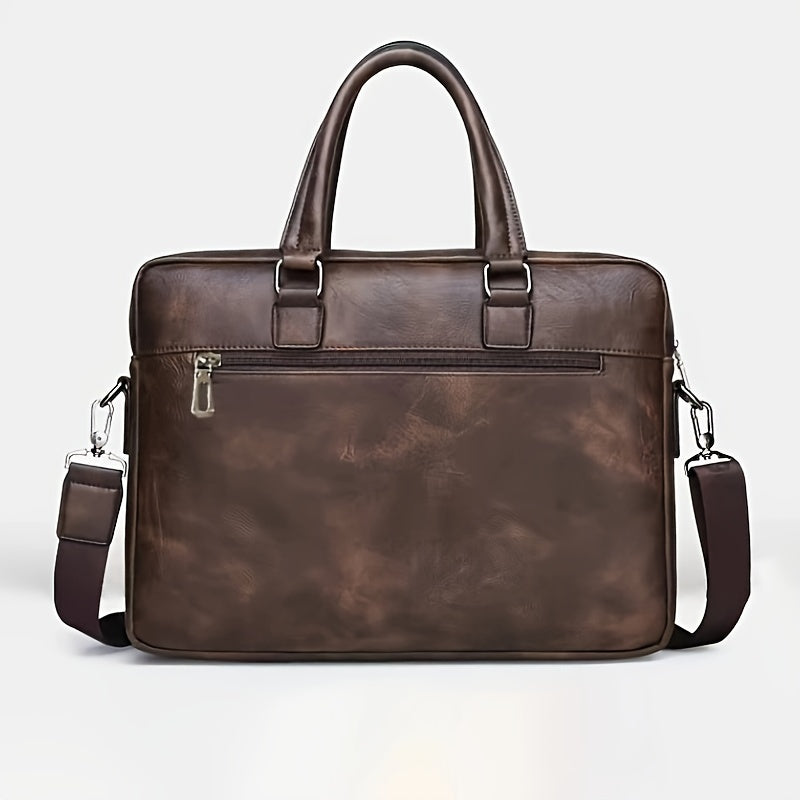 Men's Handbag Shoulder Bag Retro Office Bag Briefcase