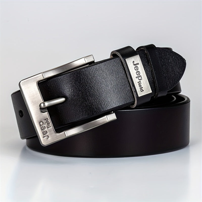 Men's Leather Denim Pin Buckle Belt Casual Vintage