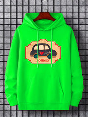 'London' Print Hoodie Hoodies For Men Men s Casual Pullover Hooded Sweatshirt
