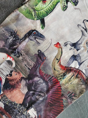 Fun Dino T Shirt 3D Print Short Sleeve Crew Neck Top for Kids