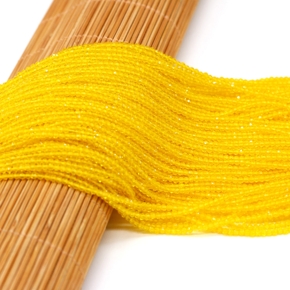 Natural Semi Precious Stone Yellow Spinel Bead 10mm Length