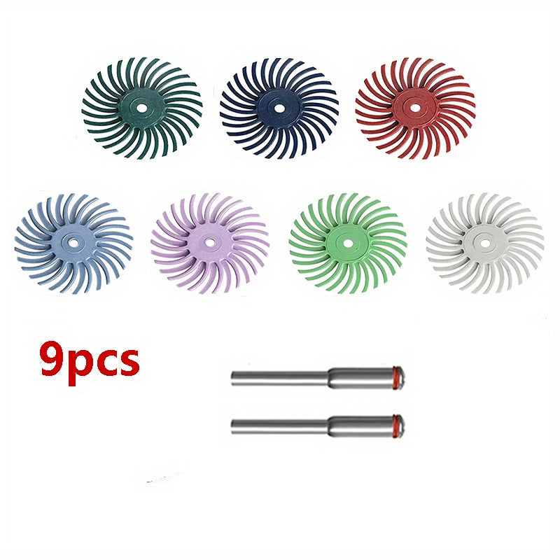 1 Inch Bristle Disc Kit 32pcs, Rotary Tools Detail Abrasive Wheel