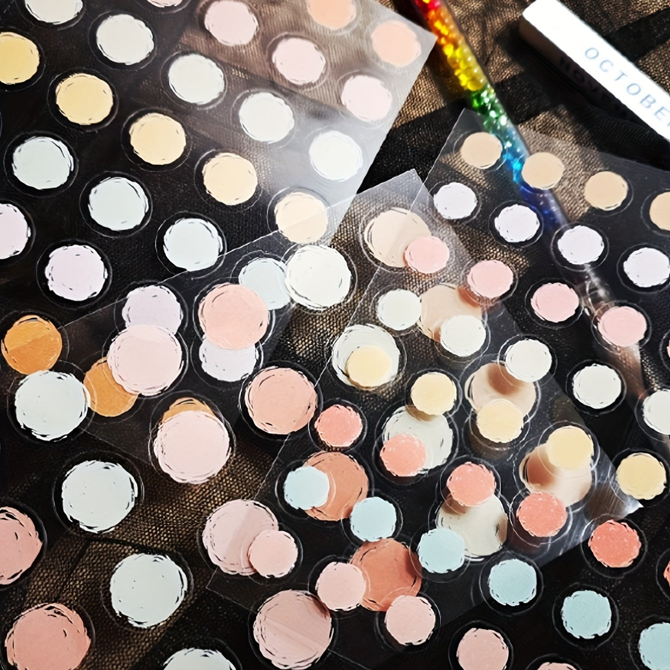 3-Pack Polka Dot Waterproof Marker Stickers