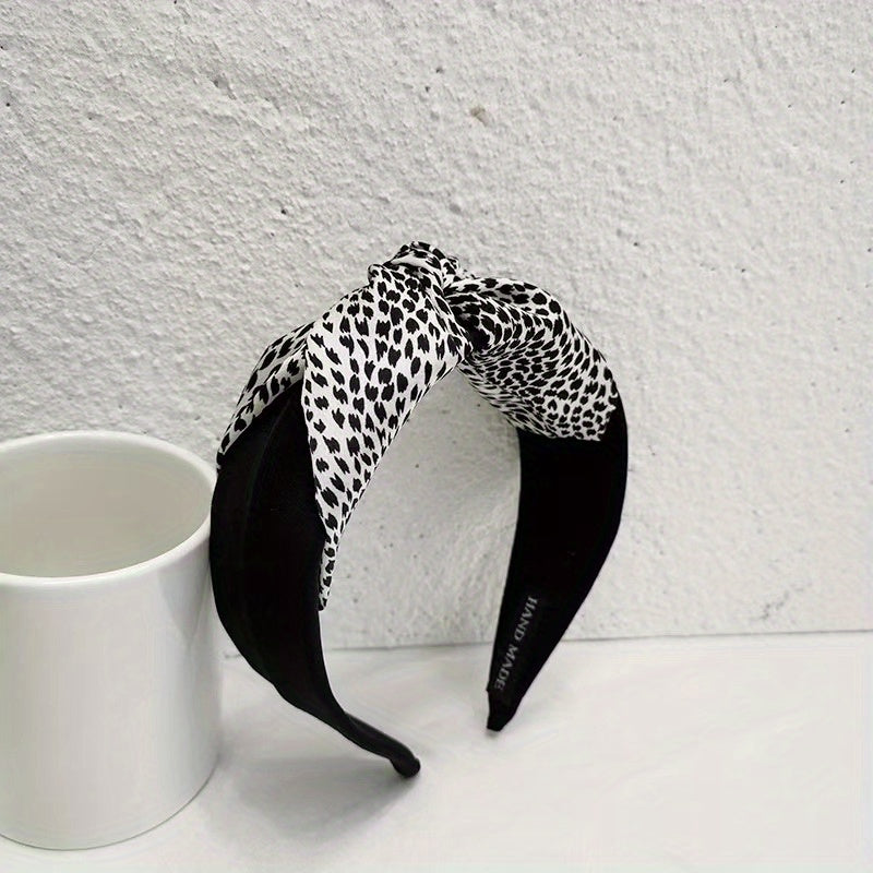 Leopard Pattern Wide Headband Y2K Hair Accessories