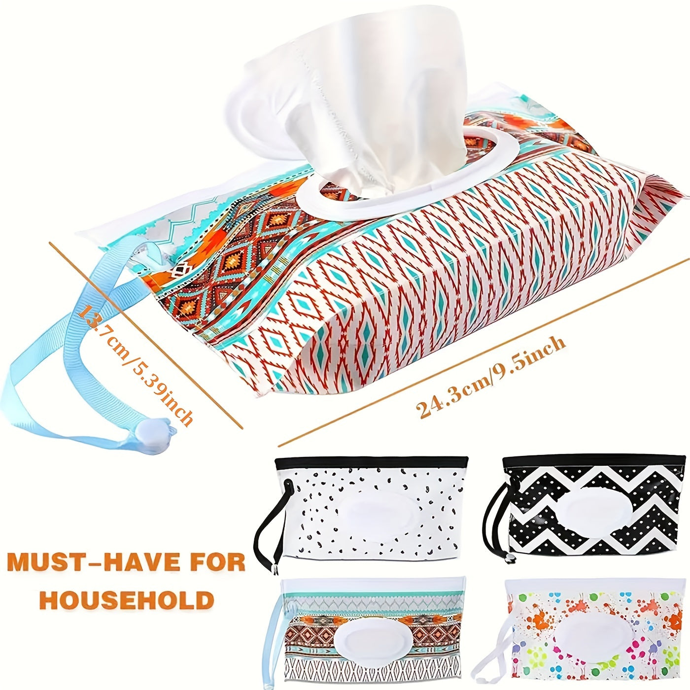 2pcs Reusable Wet Wipe Pouches On-the-Go Easy Dispense