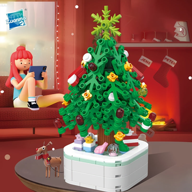Christmas Tree Building Blocks Educational Decorations