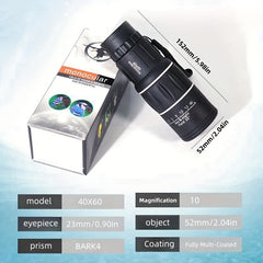 40x60 Monocular Telescope for Camping Bird Watching