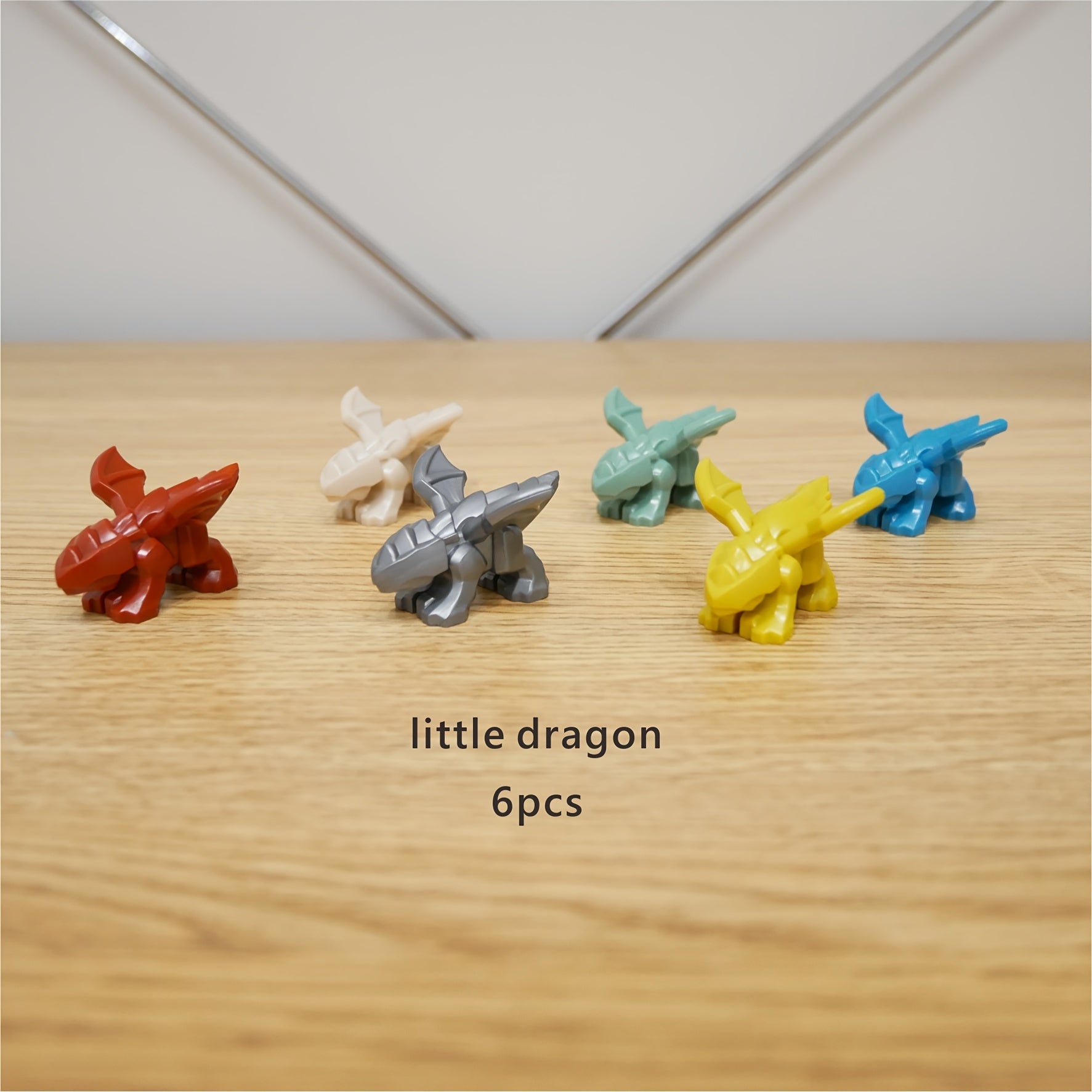 6pcs Little Fly Dragon Desktop Decoration Dragon Toy