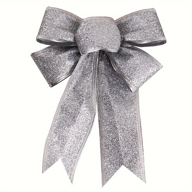 Christmas Ribbon Bows Tree Hanging Pendant Decoration Xmas Wreaths