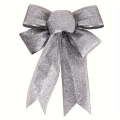 Christmas Ribbon Bows Tree Hanging Pendant Decoration Xmas Wreaths
