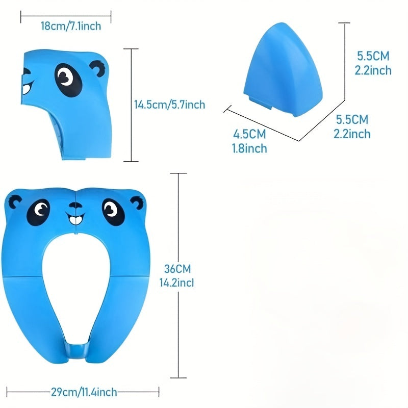 Kids Foldable Toilet Training Seat w/ Anti Slip Pads & Carry Bag