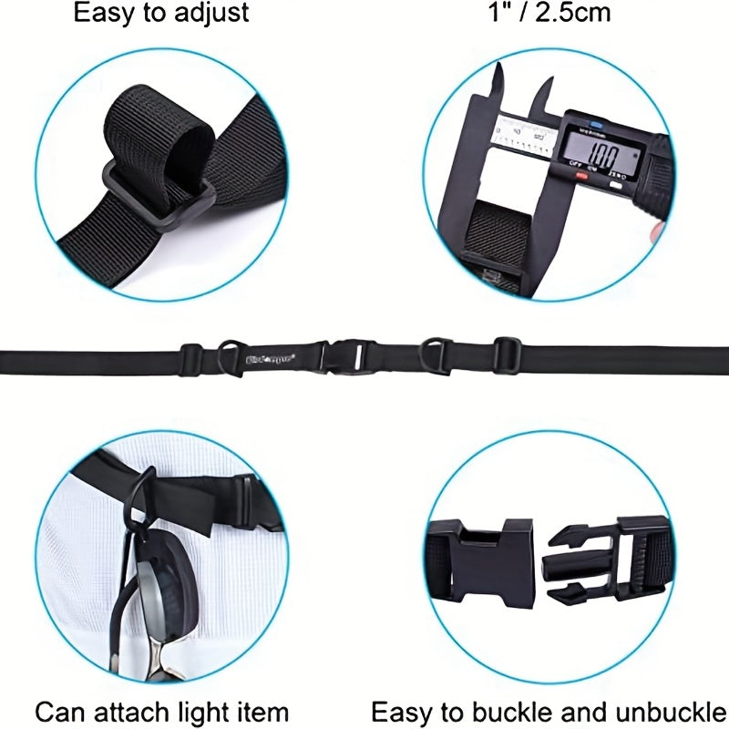 Adjustable Chest Strap with Whistle Buckle for Outdoor Adventures